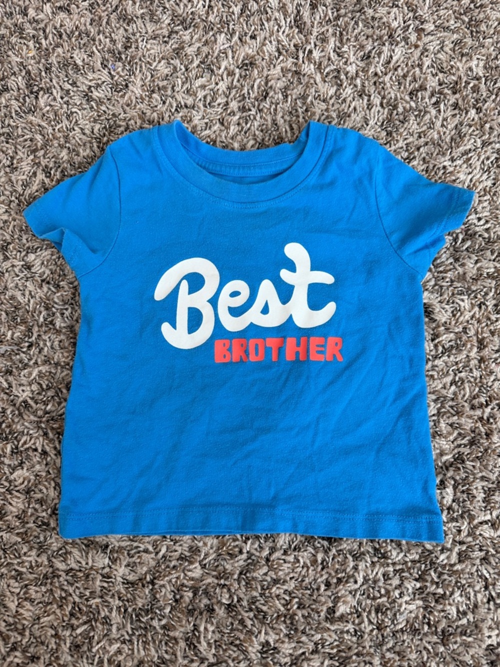 Cat & Jack Bright Blue "Best Brother" Graphic Tee